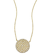 SKU Jewelry CZ Circle Pendant Necklace